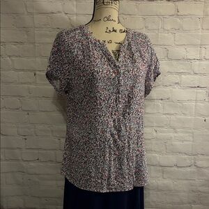Christopher & Banks Multicolor Floral Blouse